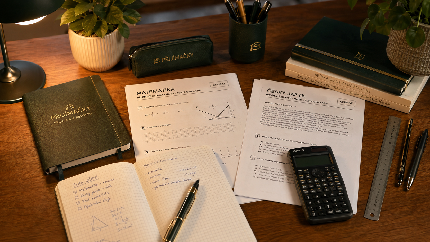 Materiály na přípravu na přijímací zkoušky – matematika a český jazyk